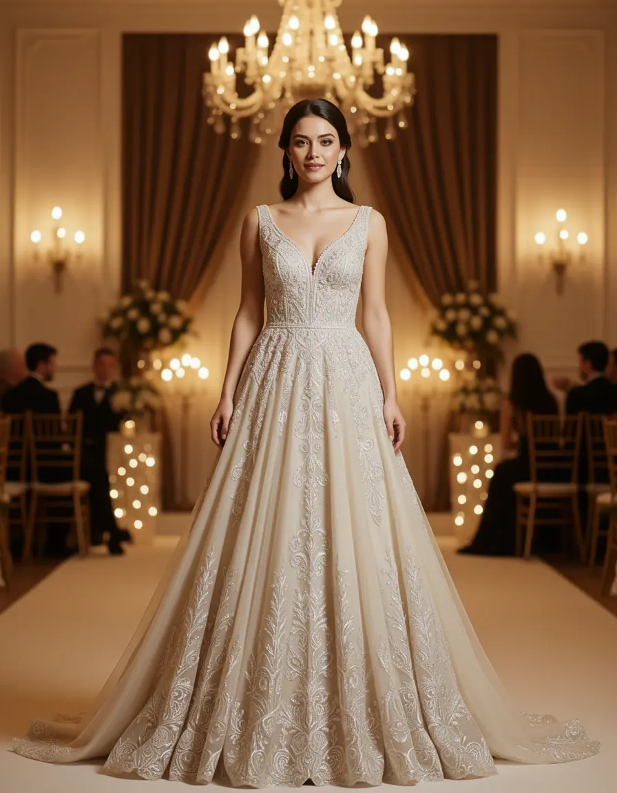 Beaded Bodice Dress vestiti eleganti cerimonia perline