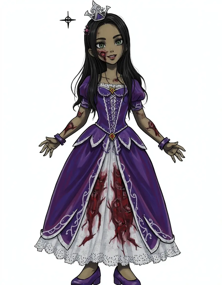 Costume Principessa Zombie Bimba