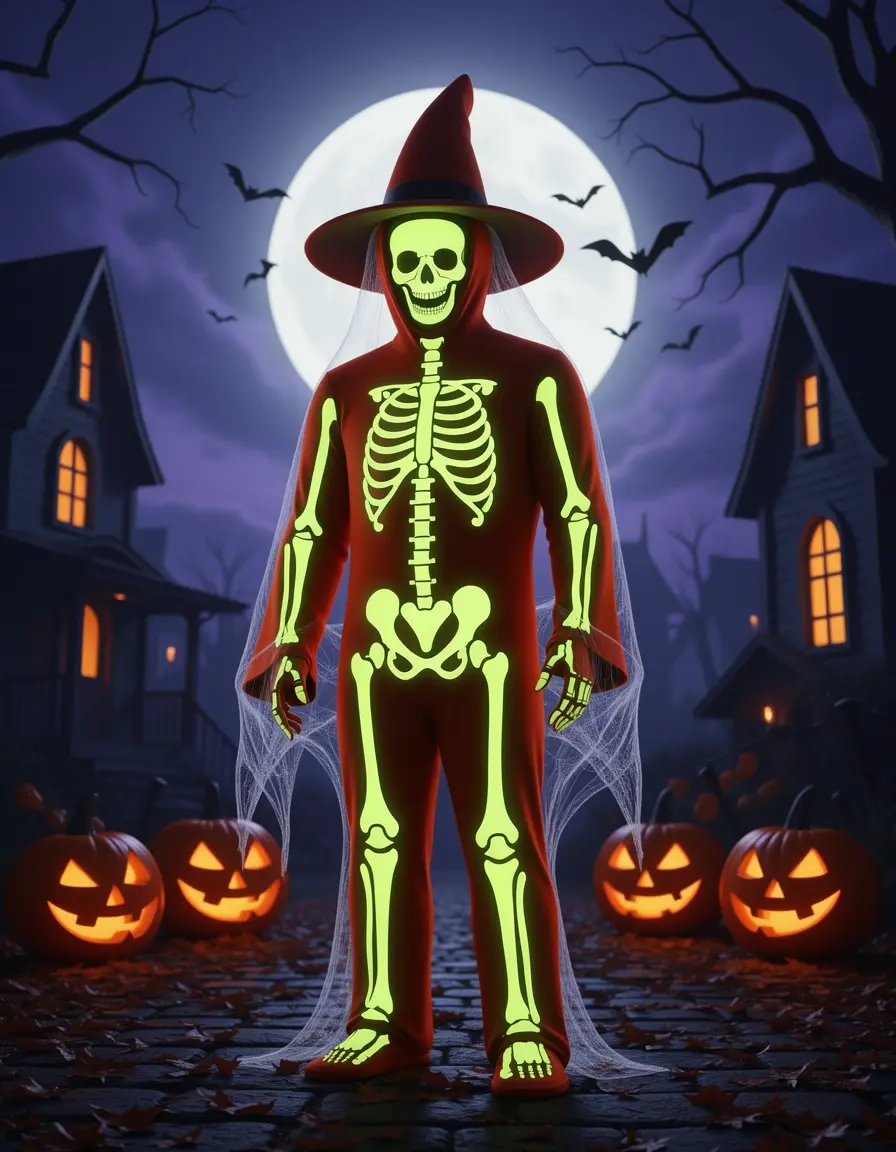 Tutina Scheletro Bambina Halloween