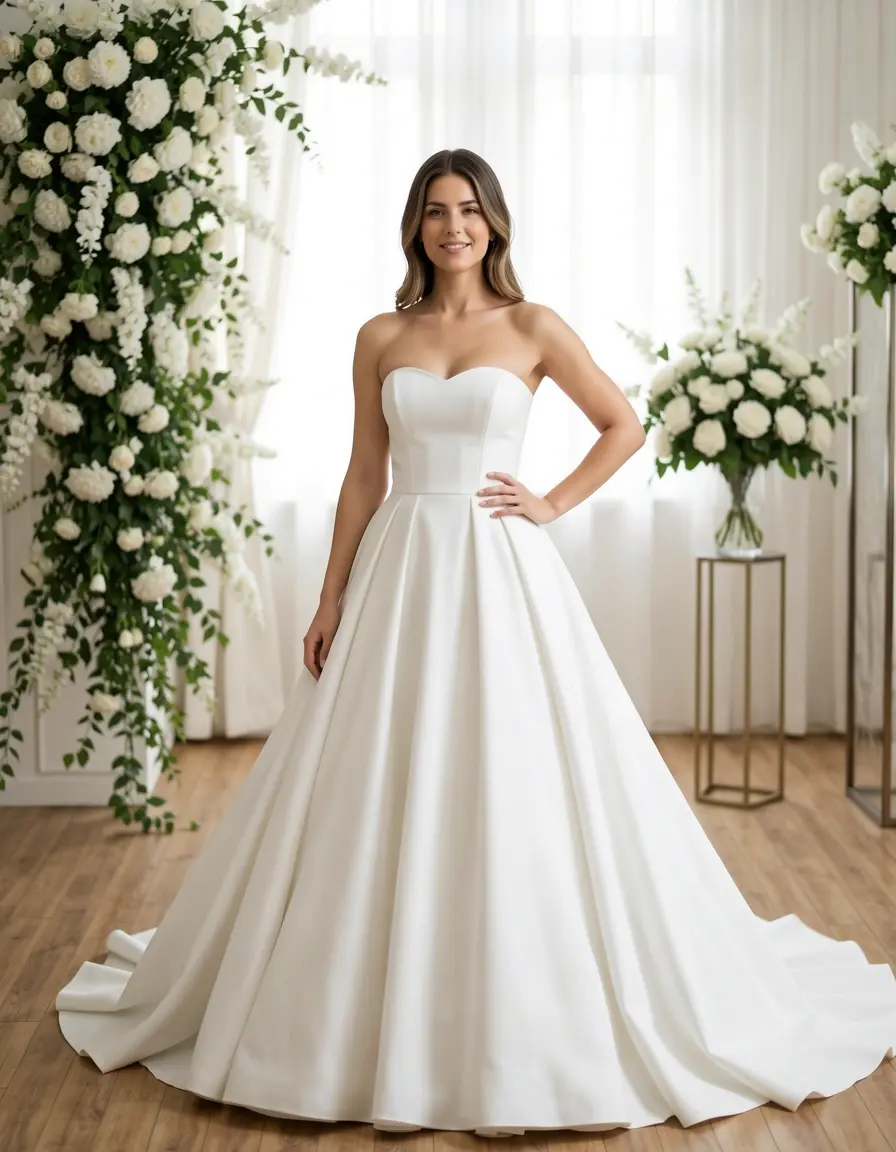 Strapless Ball Gown - Abiti Sposa Senza Spalline