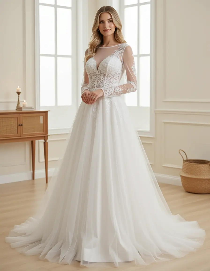Organza Overlay Dress - Abito con strato in organza