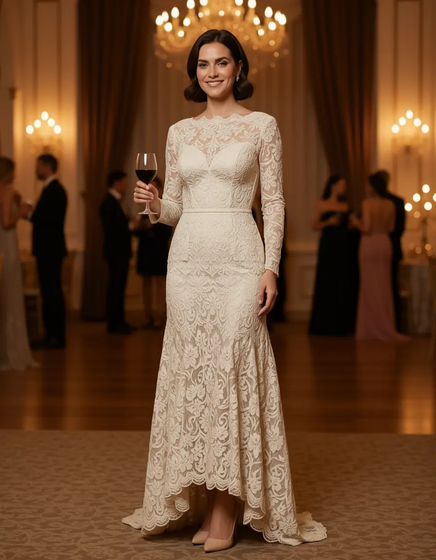 Lace Formal Midi - Abito in pizzo per occasioni speciali