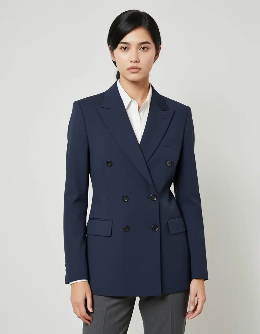 Double-Breasted Blazer Outfit sofisticato
