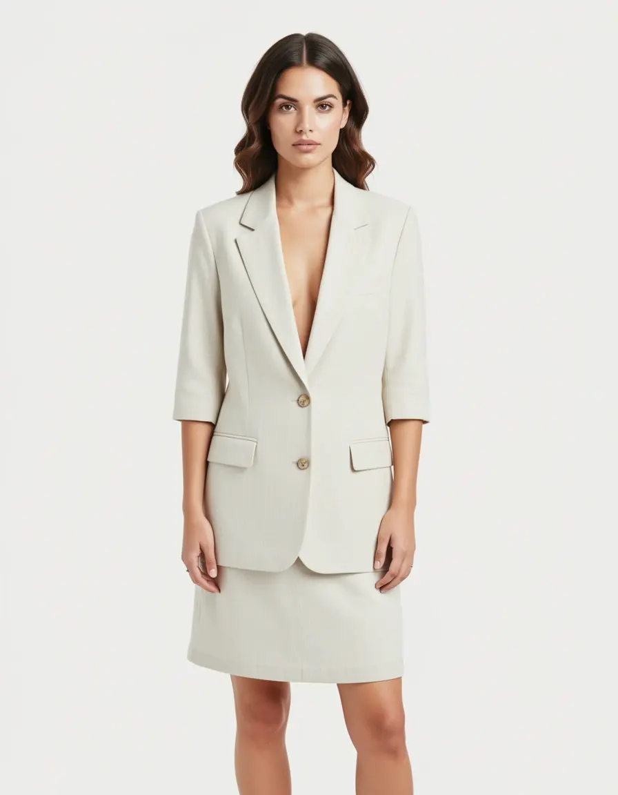 Light linen blazer dress estivo