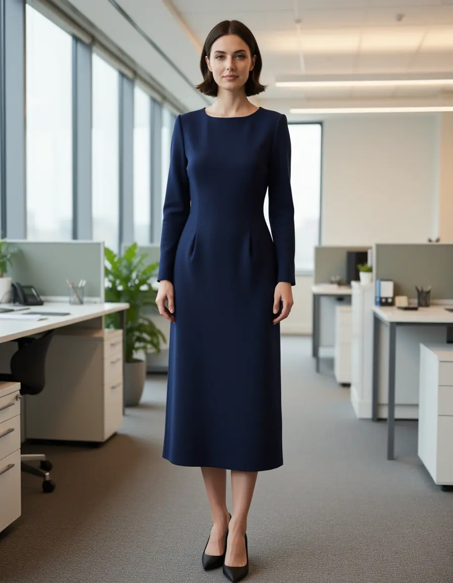 Office Elegant Dress lana navy
