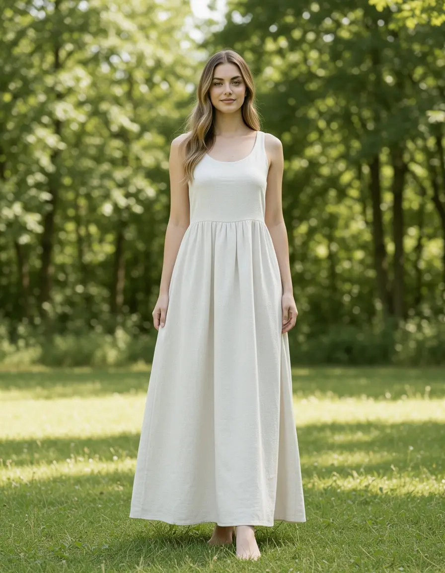 Vestito donna estivo Linen Maxi Summer
