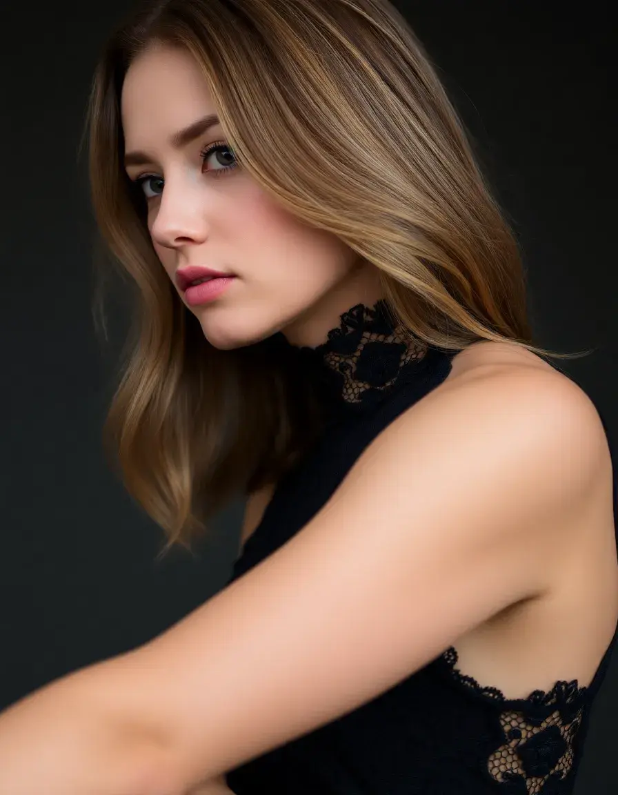 Lace Black Blue