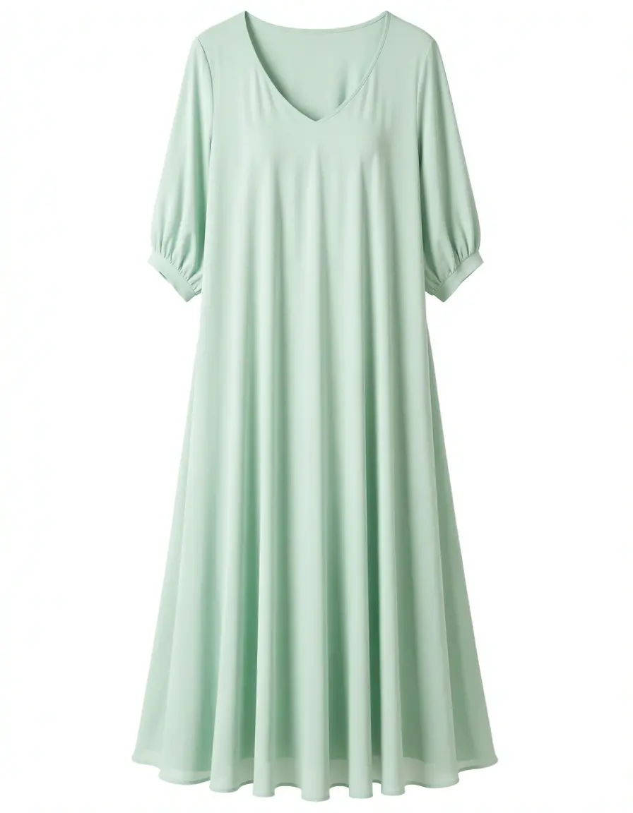 Vestito in chiffon verde menta leggero