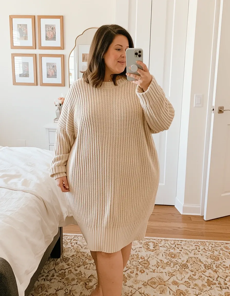 Knit Casual Dress - Vestito in maglia comodo