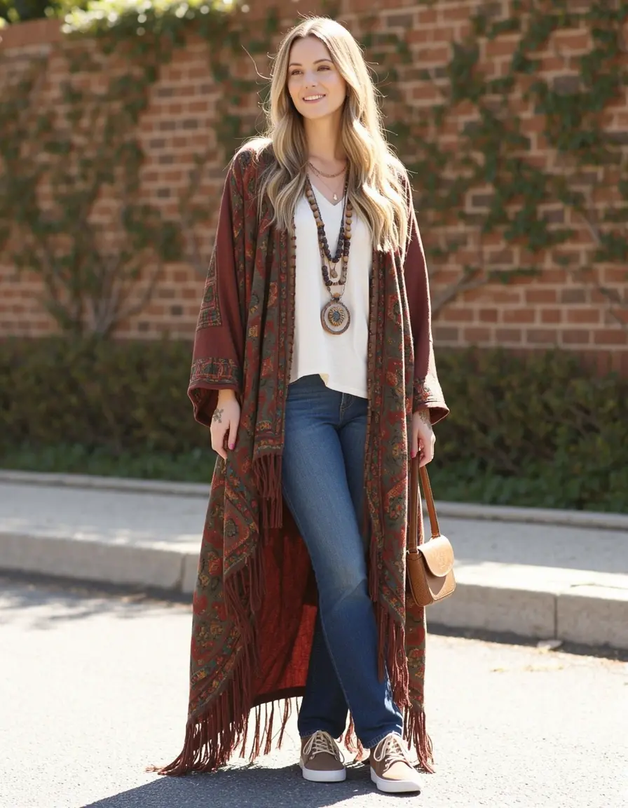 Abito Stile Boho Casual Donna