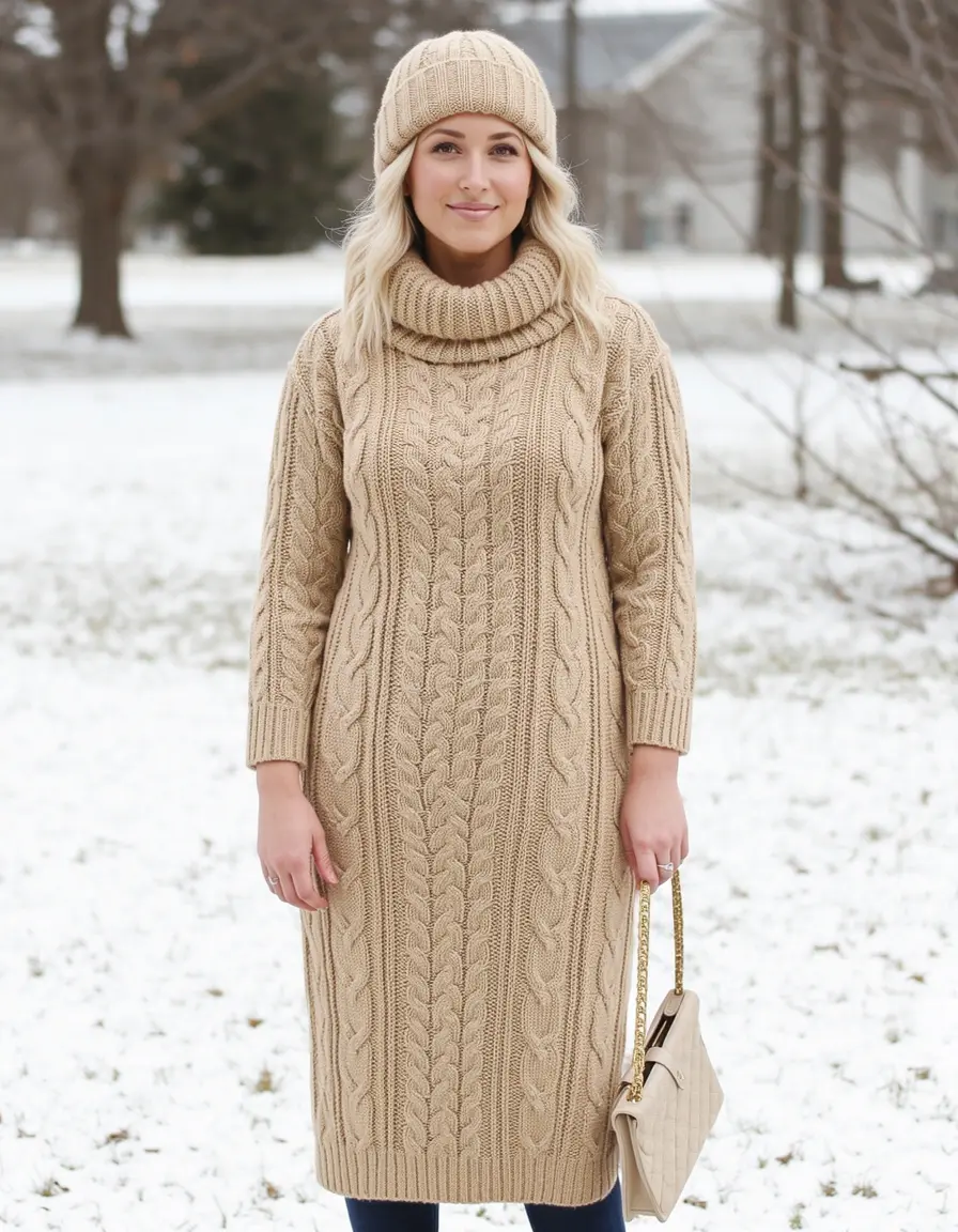 Cable Knit Dress