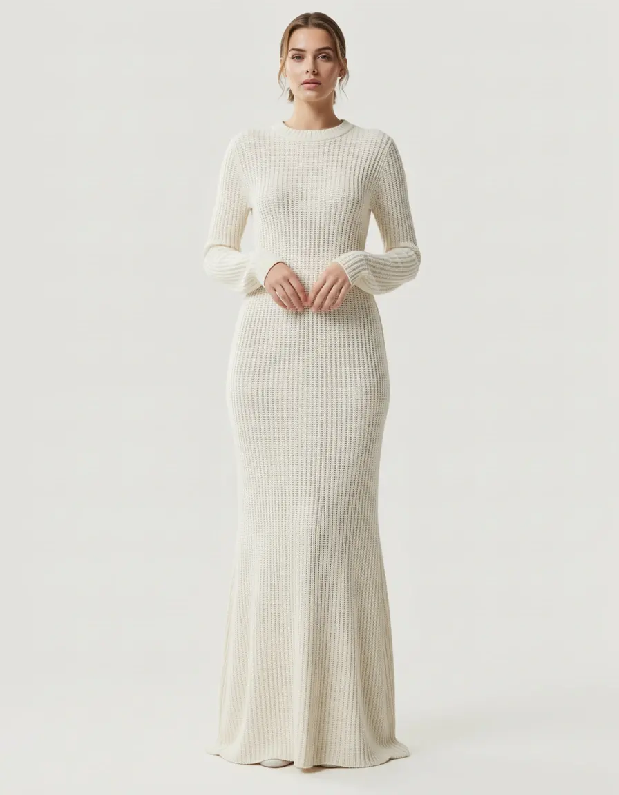 Abito in cotone maglia morbida