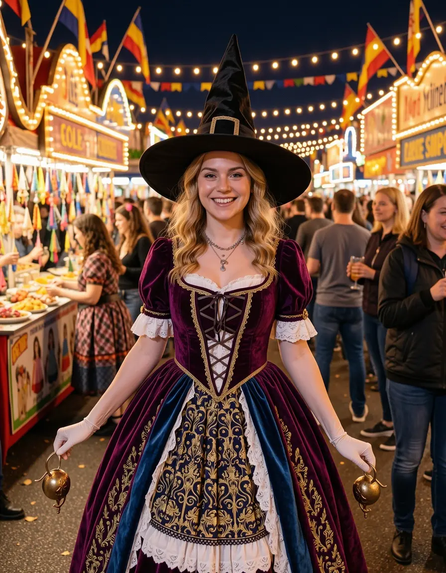 Matching witch carnevale coppia vestiti