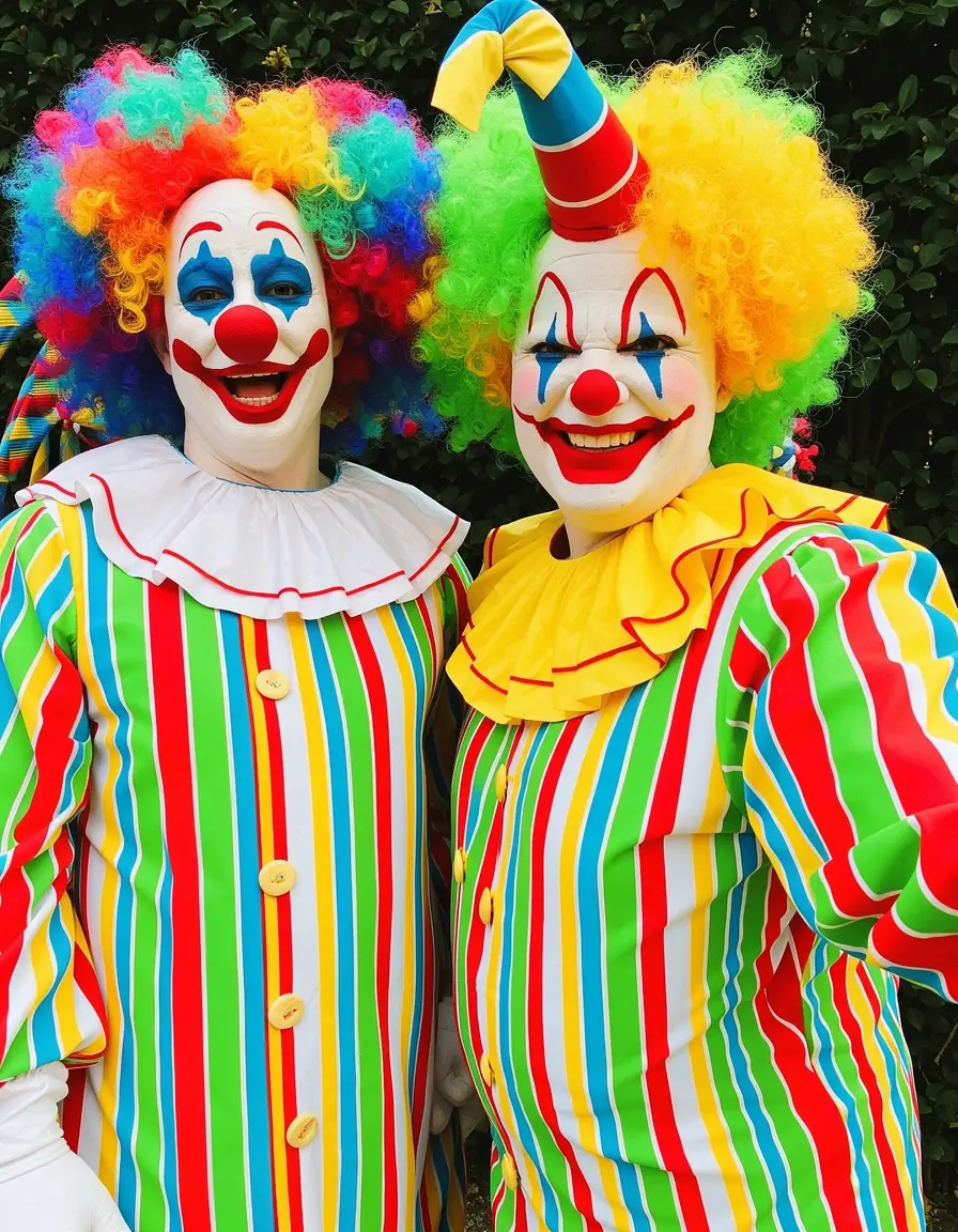 Clown duo carnevale coppia vestiti