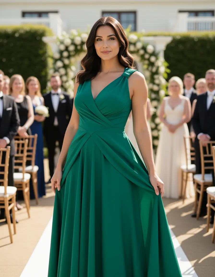 Wrap Formal Dress - Abito a portafoglio elegante