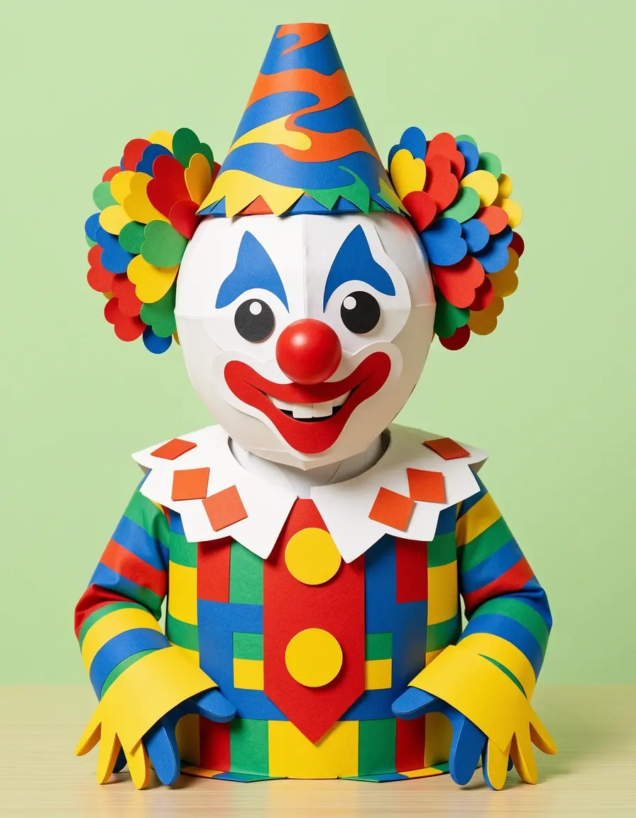 Tuta da clown colorata fai da te per feste di carnevale