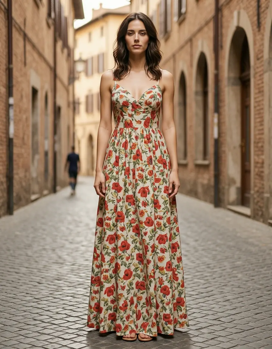 Italian Floral Dress Firenze