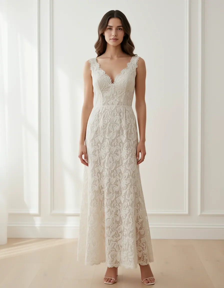 Firenze Lace Midi Dress