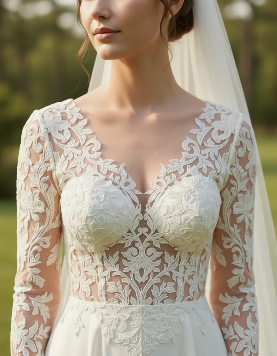 Vestito mamma della sposa in pizzo elegante