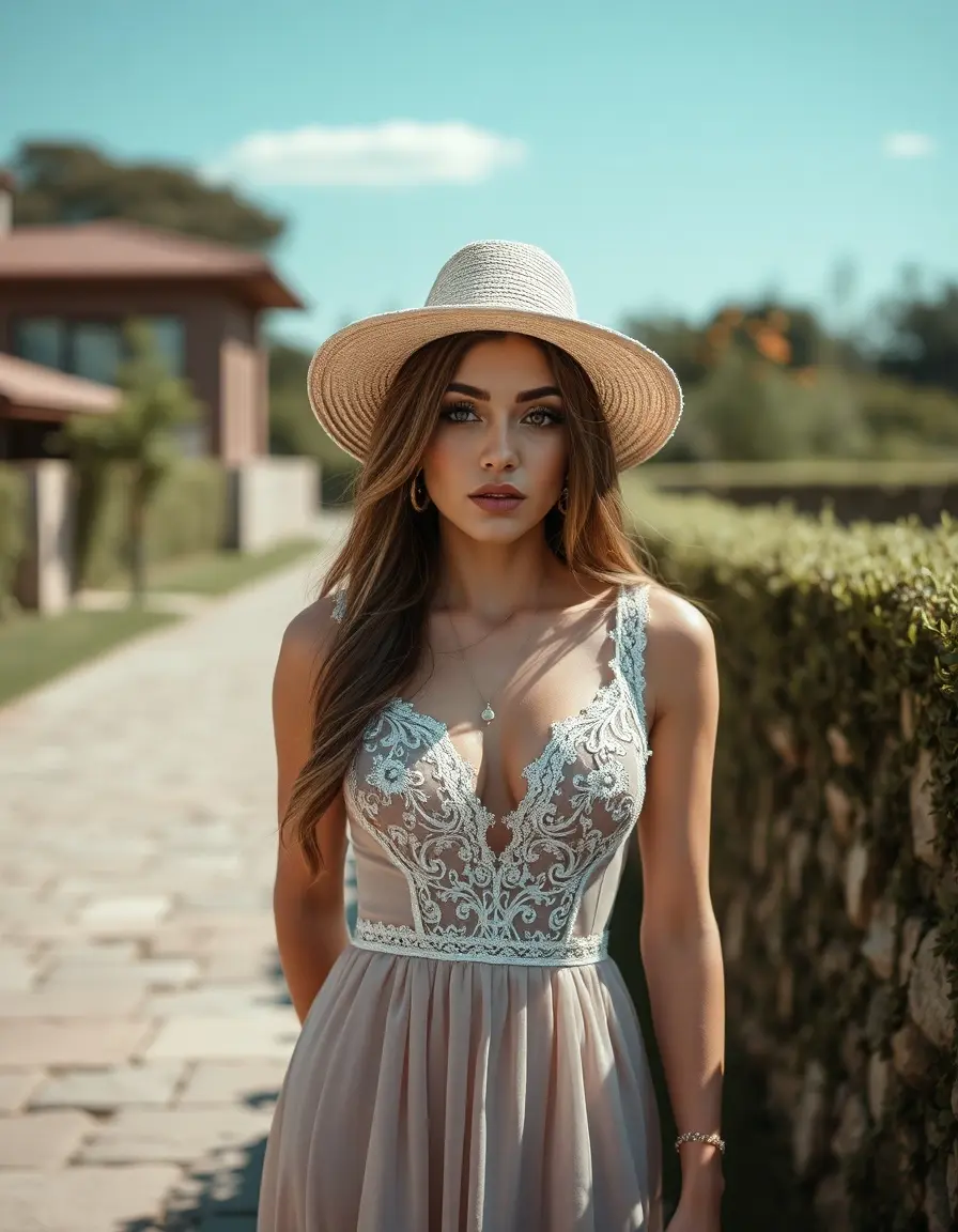 Lace Trim Underskirt - Sottoveste con pizzo