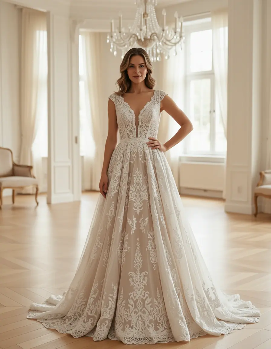 Lace Vestidos Midi - Abito in pizzo elegante