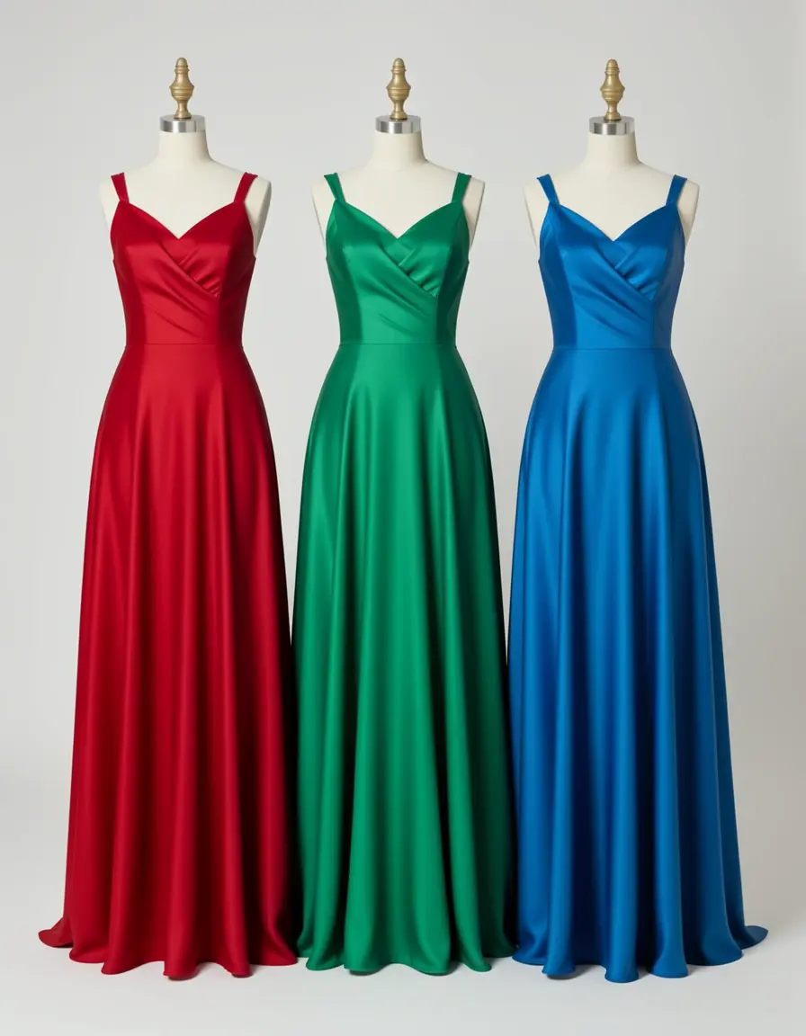 Taffeta Vestidos A-Line - Abito a trapezio in taffetà