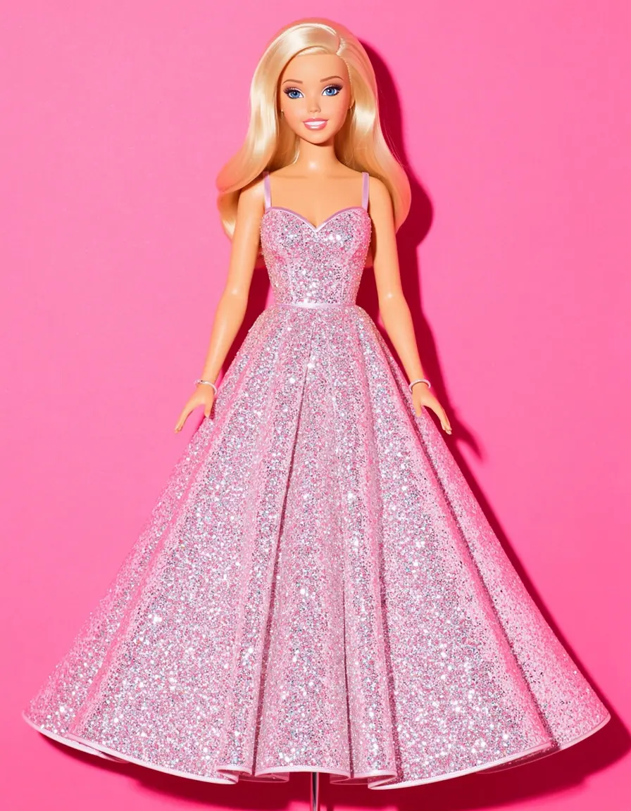 Outfit Barbie glitterato scintillante