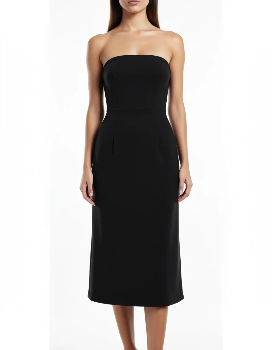 Strapless Cocktail Dress nero