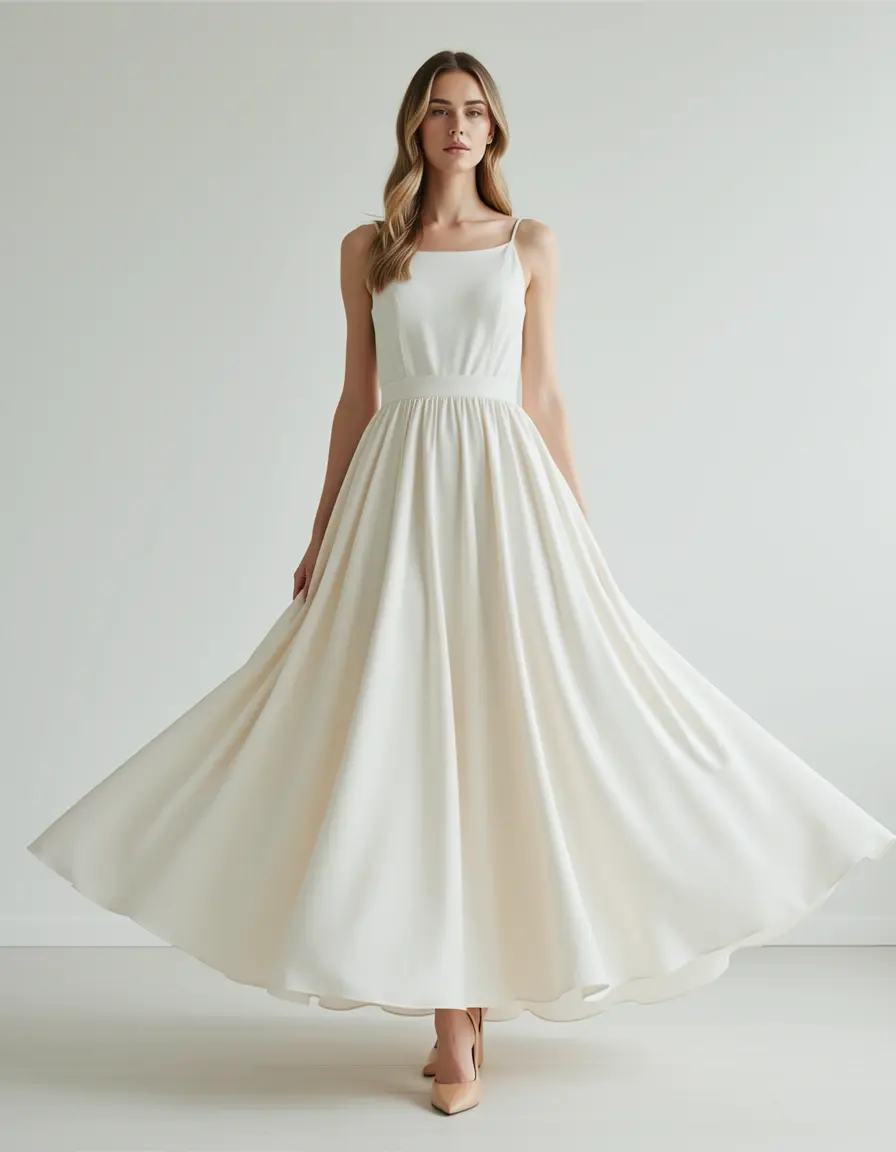 Abito da sposa semplice stile impero in chiffon