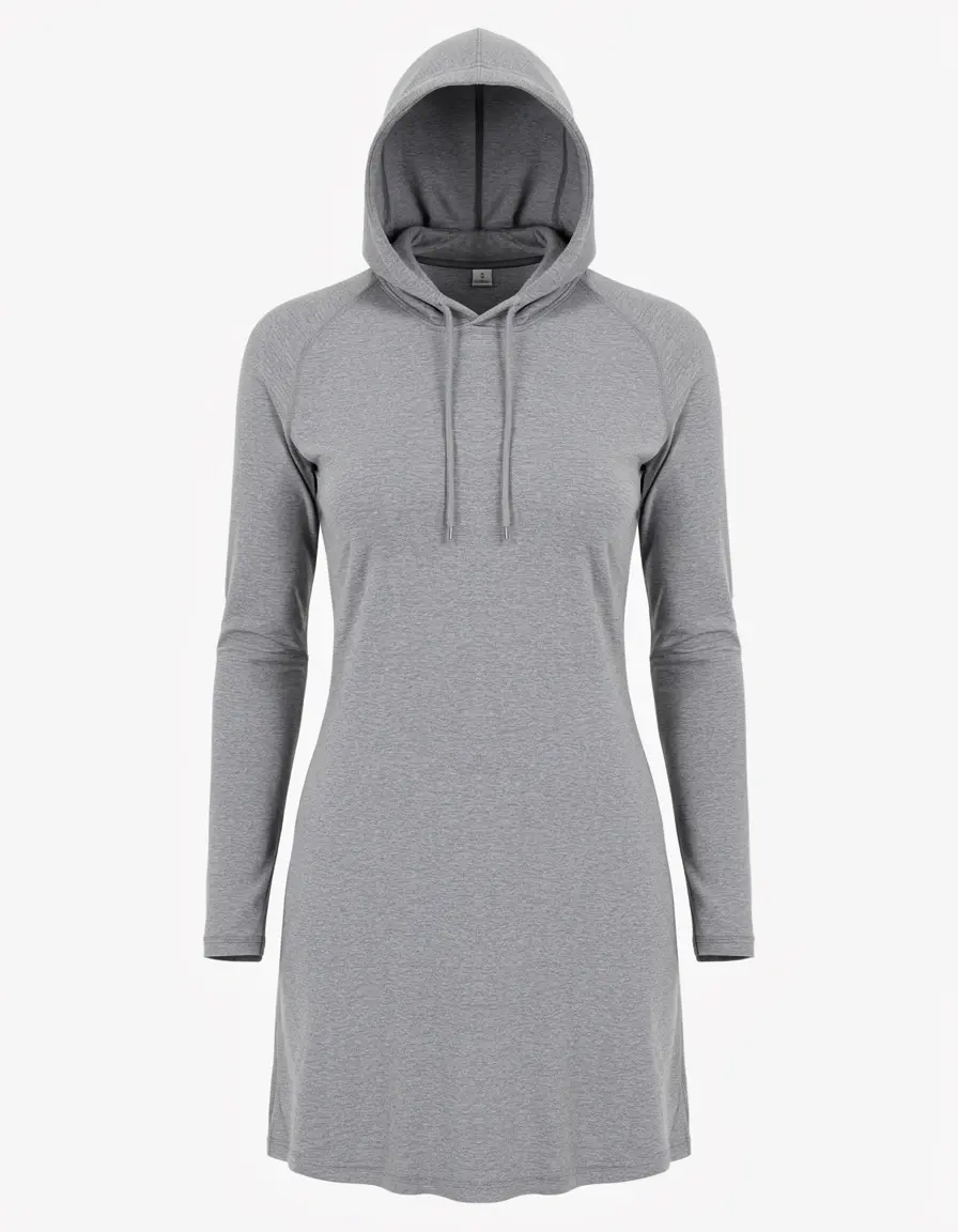 Vestito stile felpa grigio sportivo