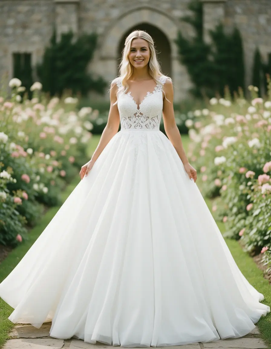 Abito da sposa stile impero in chiffon