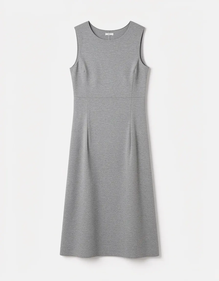 Shift Dress - Abito dritto minimal grigio