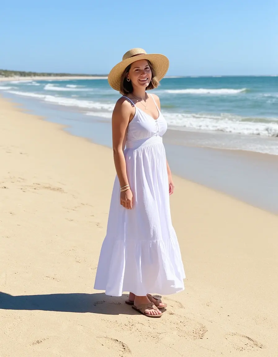 White Sundress da spiaggia
