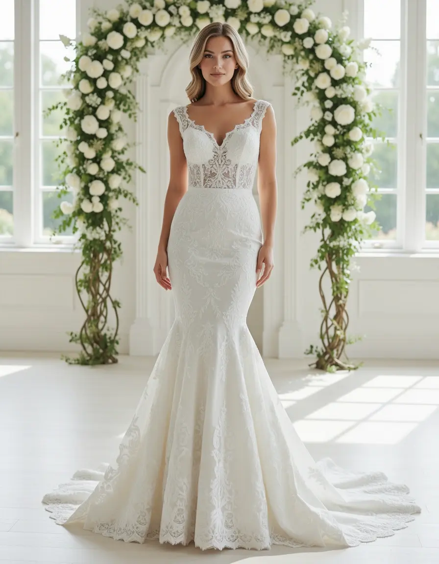 Lace Mermaid Bridal Dress