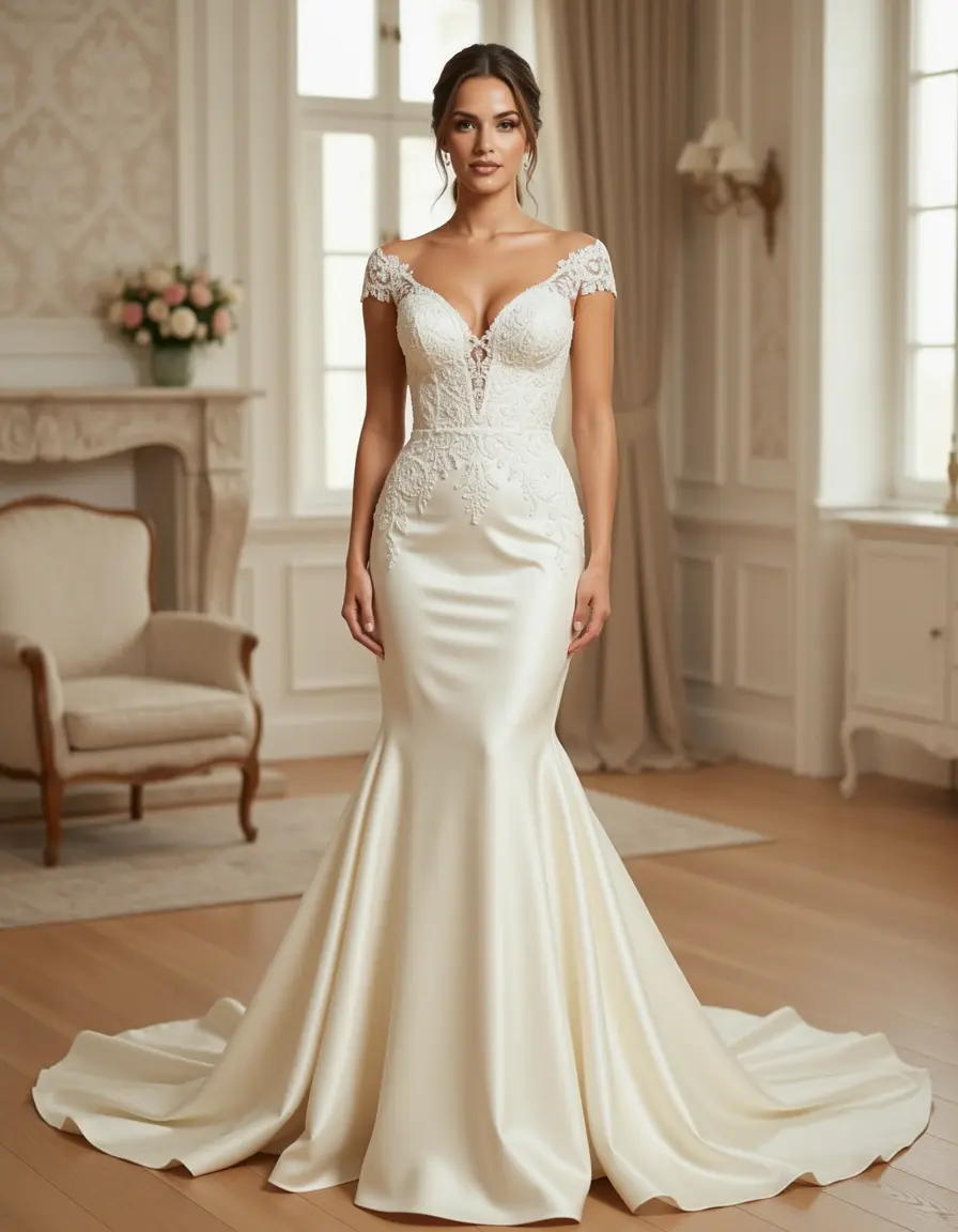 Satin Sirena Gown
