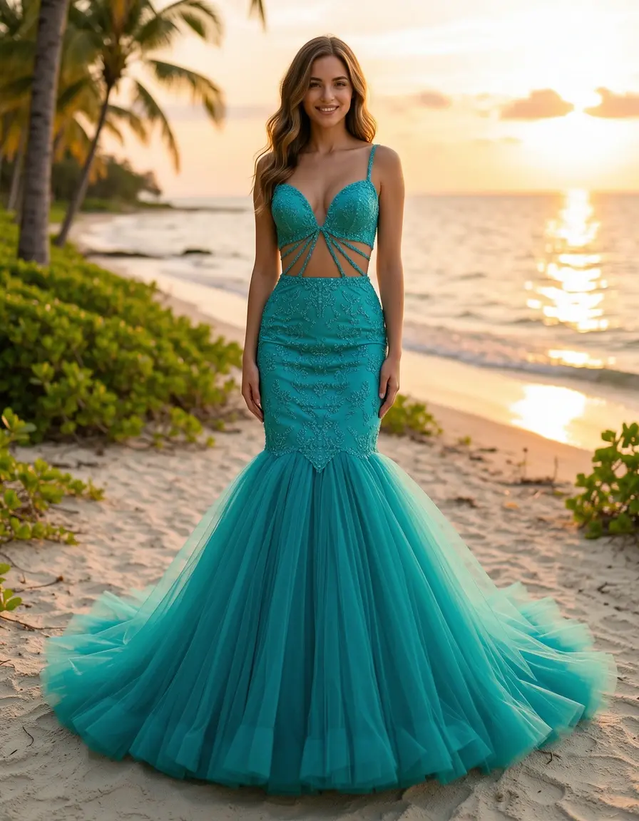 Tulle Flare Mermaid Dress