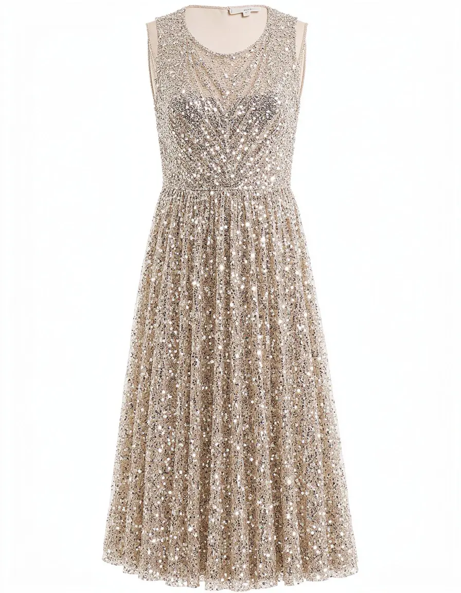 Vestito elegante scintillante con paillettes
