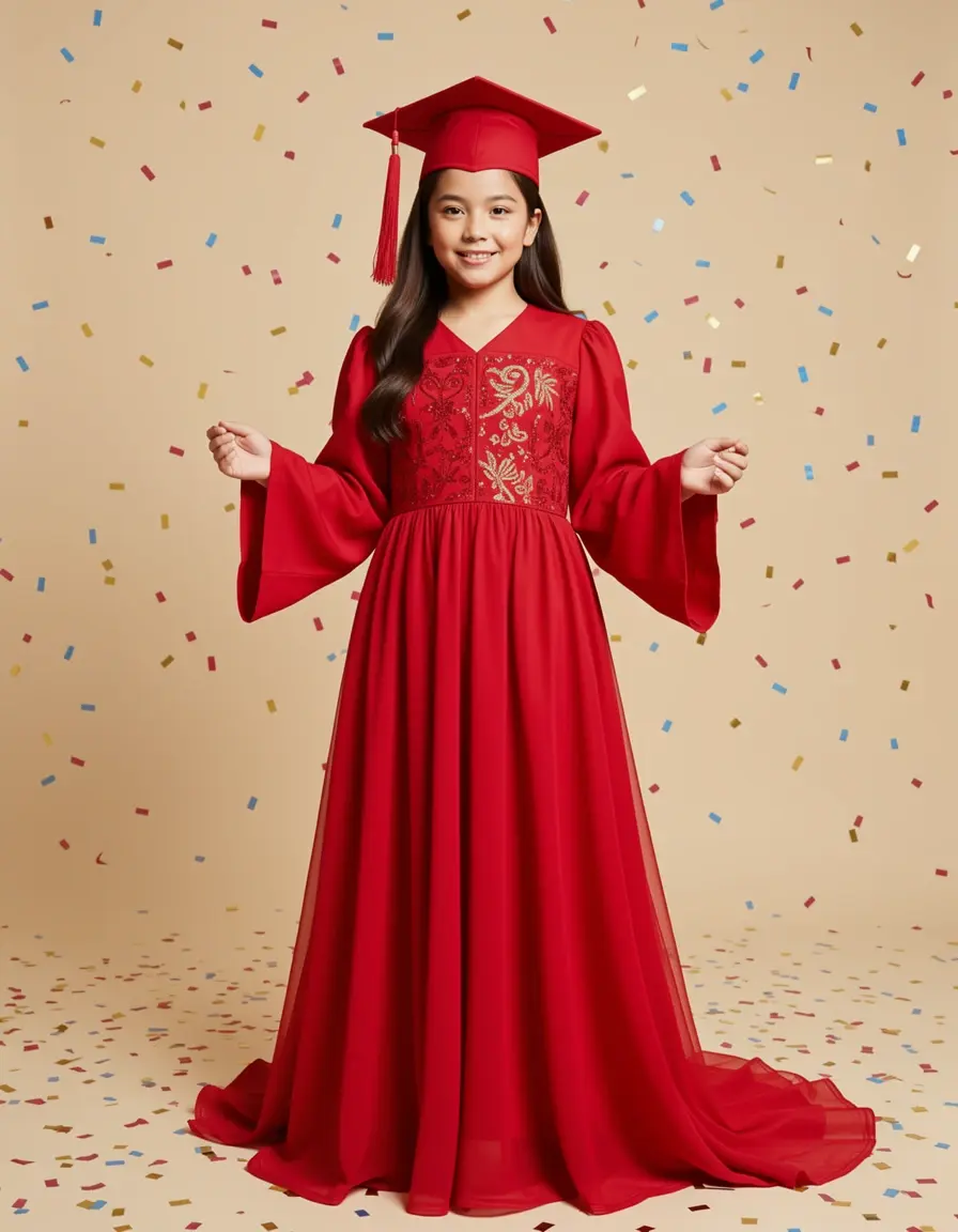 Celebratory Red Dress - Vestito rosso laurea