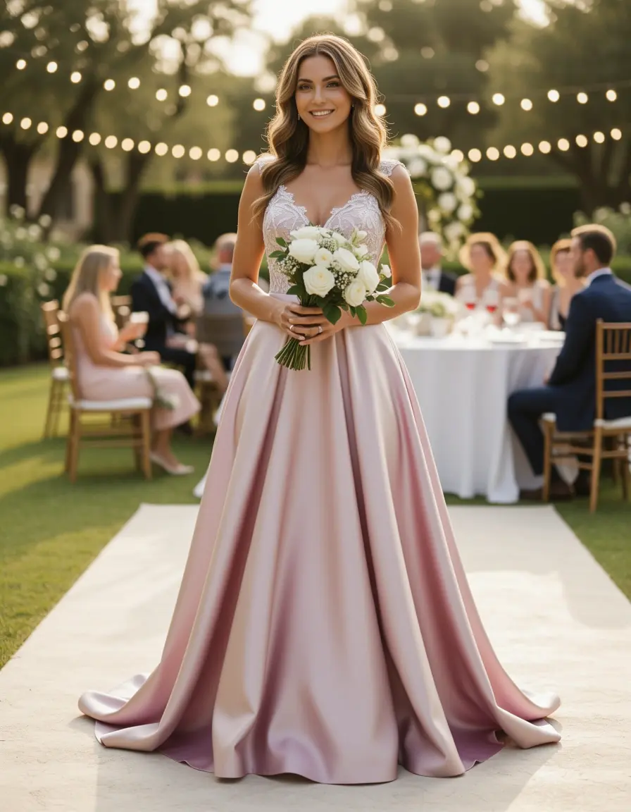 Satin Cocktail Invitata - Vestito Matrimonio Invitata