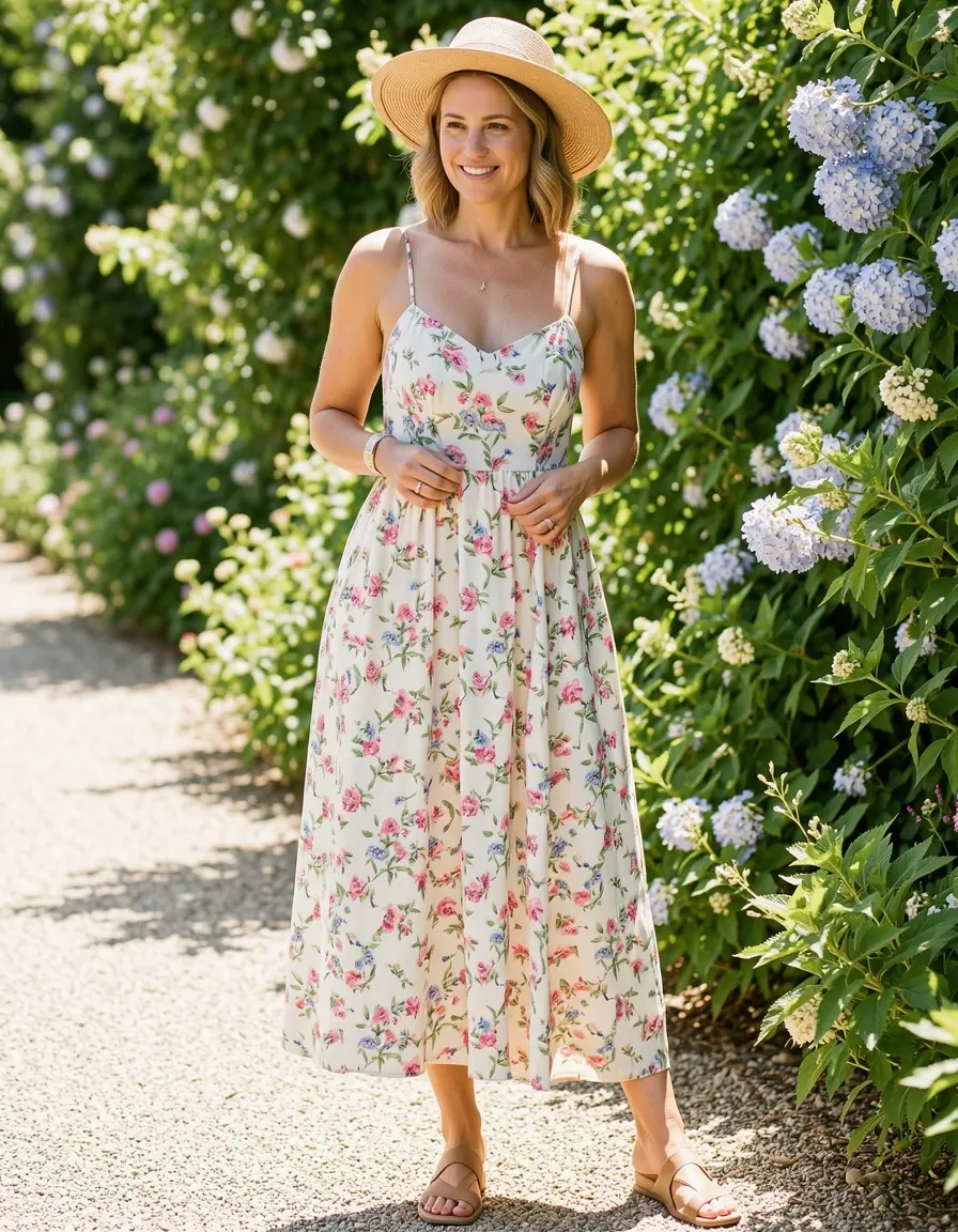Sundress Floral Summer - Vestito floreale leggero