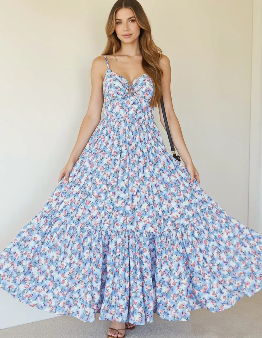 Maxi Chiffon Estivo - Vestito lungo fluttuante
