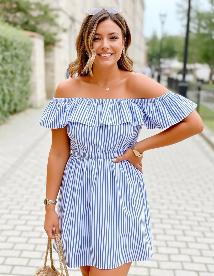 Off-Shoulder Estivo - Vestito con spalle scoperte
