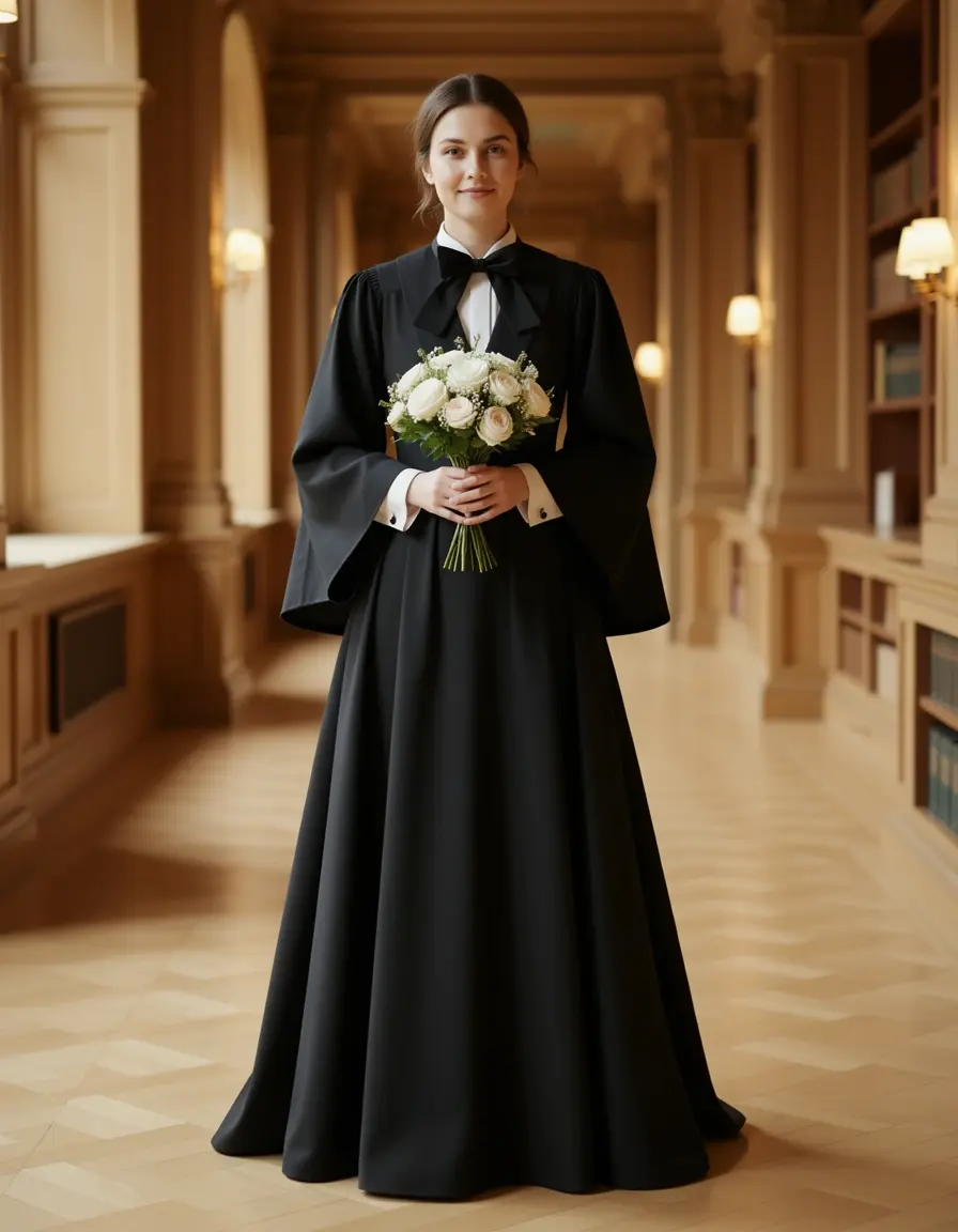 Abiti per laurea midi nero formale