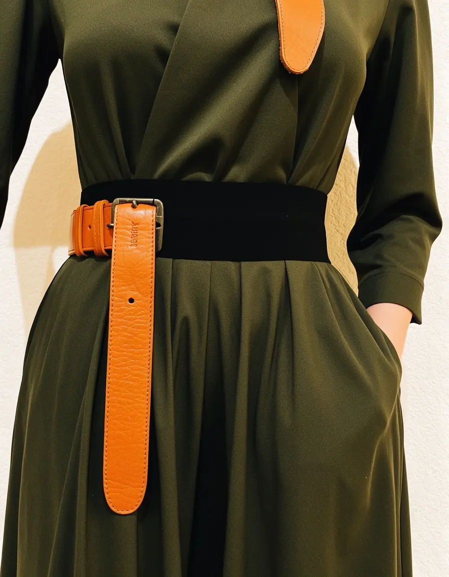 Leather Strap Amazon Dress audace