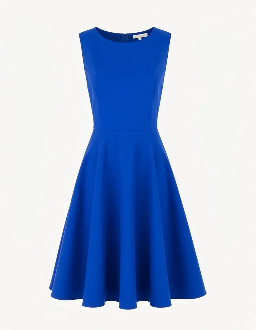 Drop waist flapper dress blu notte