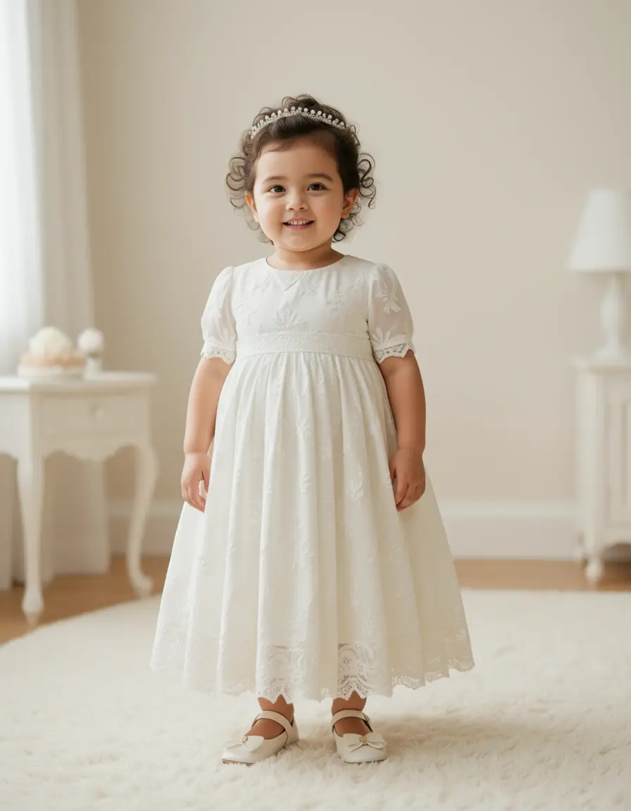 Modest Midi Baptism Outfit