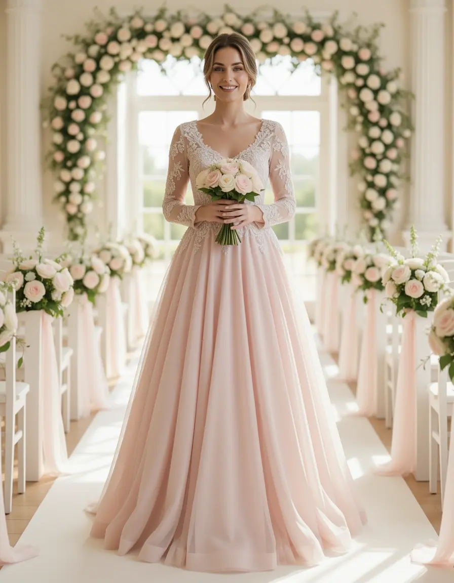 Elegant Pastel Dress