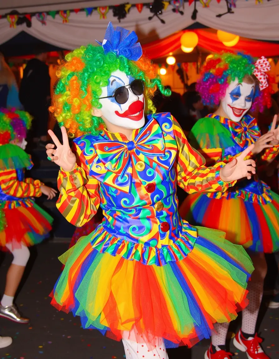 Vestito da Clown Divertente Carnevale