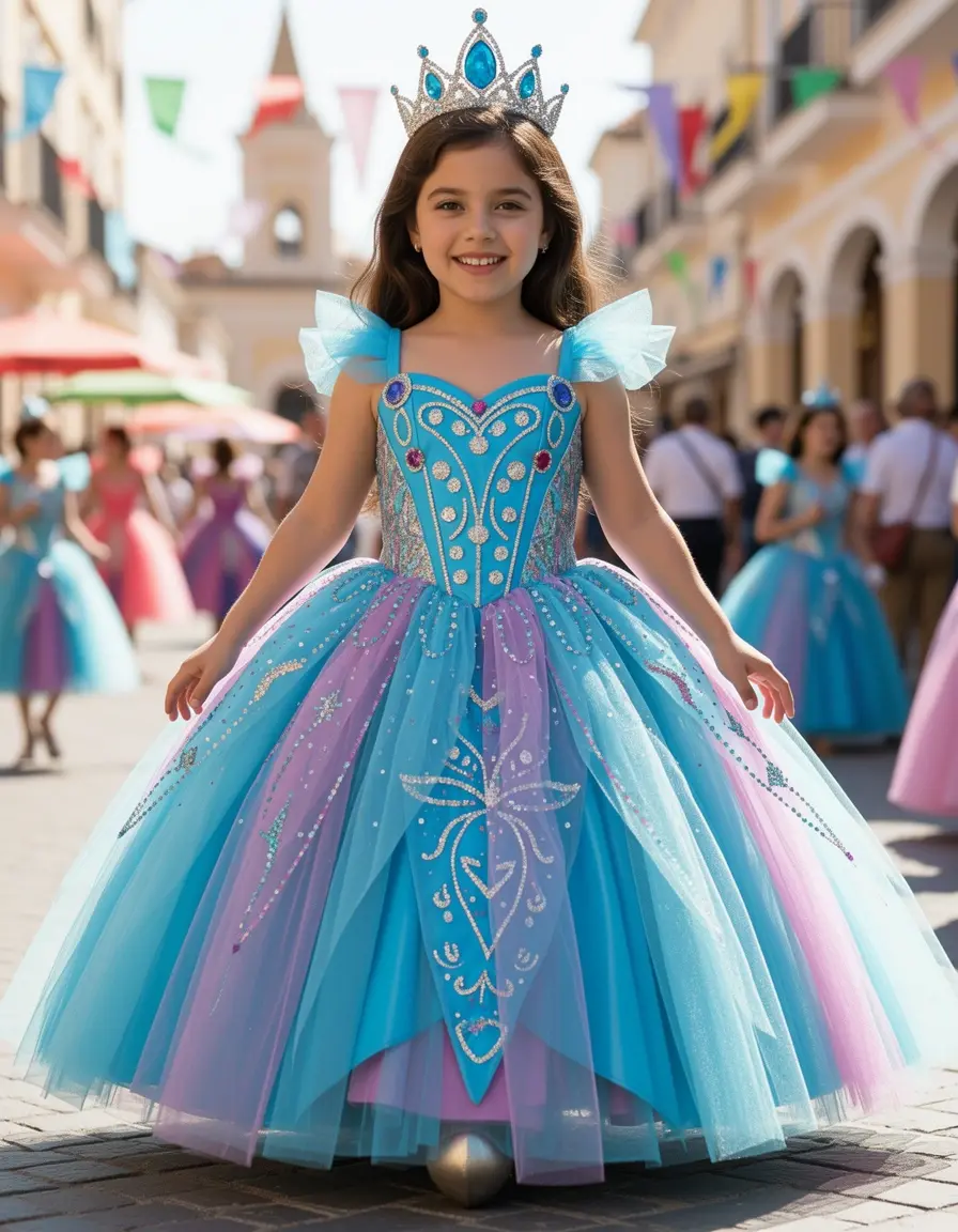 Mermaid Tail Bimba - Vestito sirena bambina