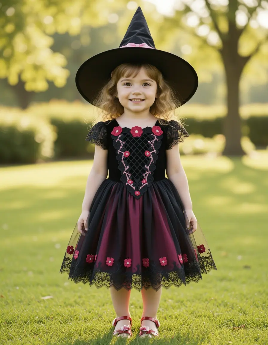 Witch Hat Girl Dress - Vestito strega simpatica